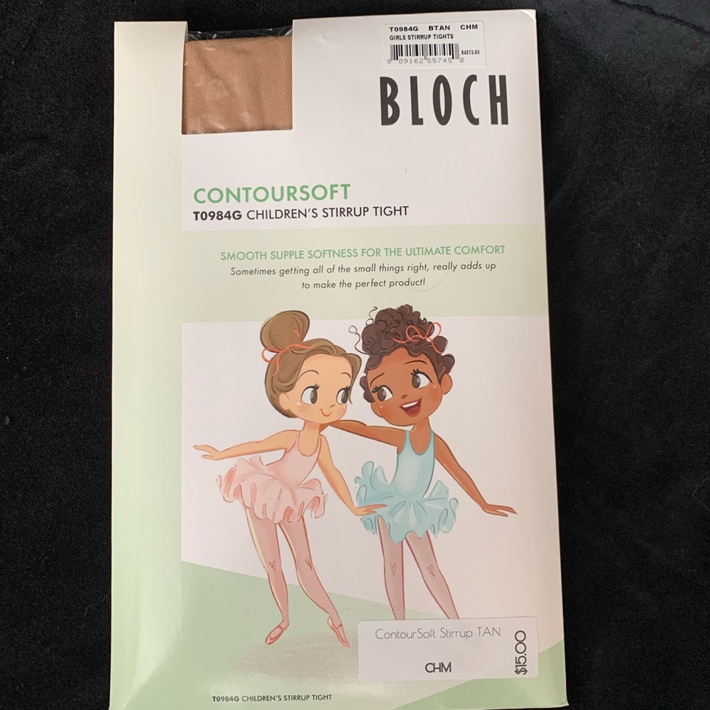 BLOCH Contoursoft Girl’s Stirrup Tights BTAN